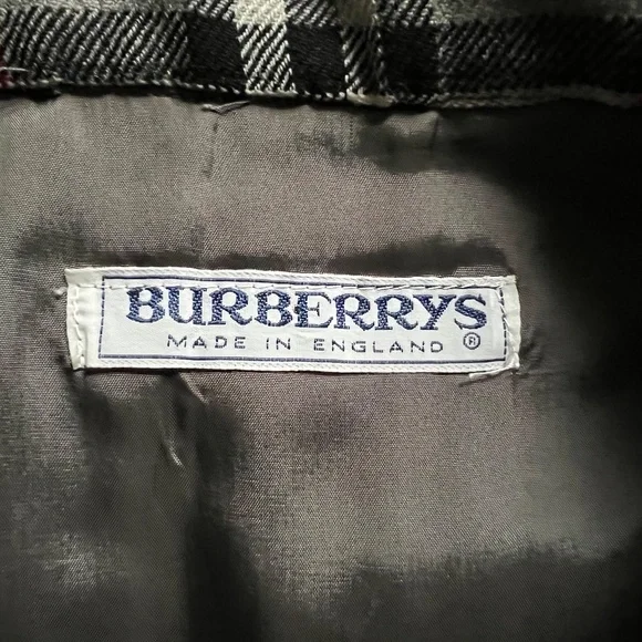 Vintage Burberry's Nova Check long wool drop pleated skirt women’s UK 10/US 4-6 - Picture 4 of 11